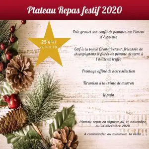 Livraison plateaux-repas : nouvelle carte Automne Hiver - Garrat