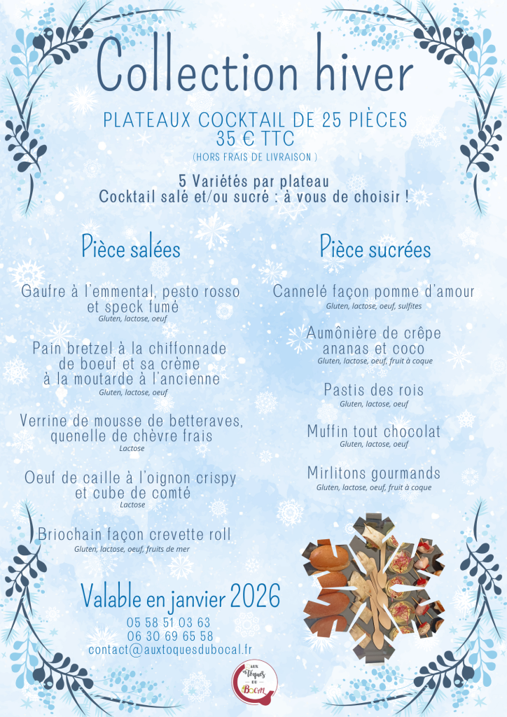 Plateau cocktail 25 pièces (7) Plateaux cocktail janvier 2026